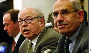 Hans Blix and Mohamed ElBaradei