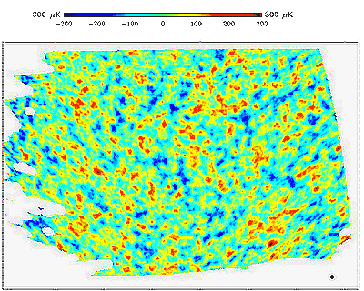 Cosmic Microwave Background radiation image from the Boomerang experiment