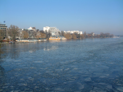 crazy paving on the Alster lake